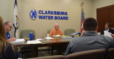 Clarksburg water board - April 10, 1889. First untreated water pumped to the City. January 28, 1909. Clarksburg Water Board established. 1909. Scotland G. Highland appointed general manager. 1910 - 1920. Present filtration plant, gas pumping station, 1,000,000gal. water storage tank and additional distribution facilities constructed. November 15, 1911. 